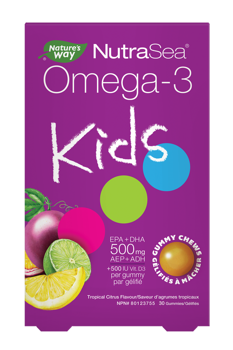 Nature's Way - NutraSea Kids Omega 3 Gummies, 30 Chews