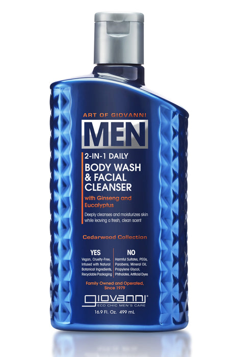 Giovanni - Men's 2-1 Body Wash & Facial, 499 mL