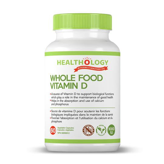 Healthology - Whole Food Vitamin D, 60vcaps