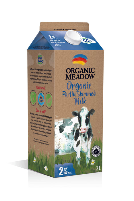 Organic Meadow - Organic 2% Partly Skimmed Milk, 2 L