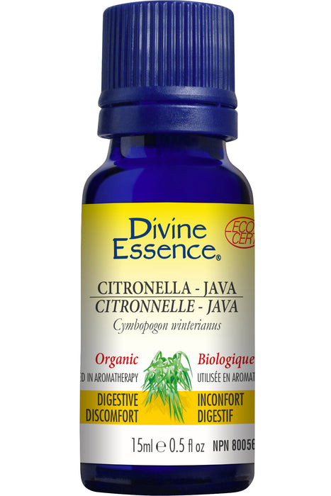 Divine Essence - Organic Citronella Java, 15 mL