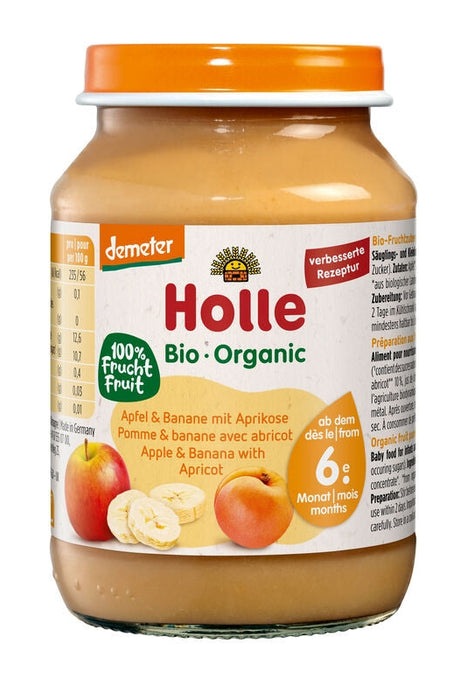 Holle - Organic Jar - Apple Banana with Apricot - 190 g