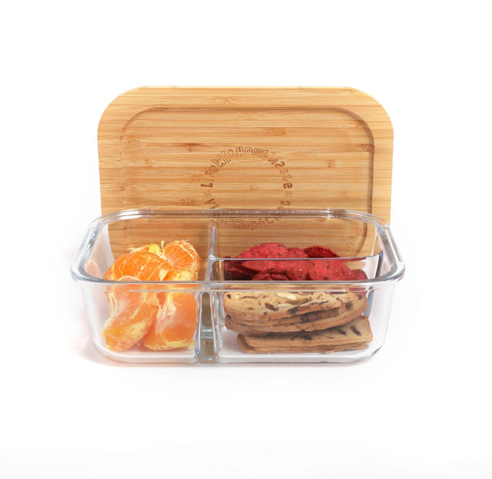 Life Without Waste - Glass 3 Section Container MED, 930ml