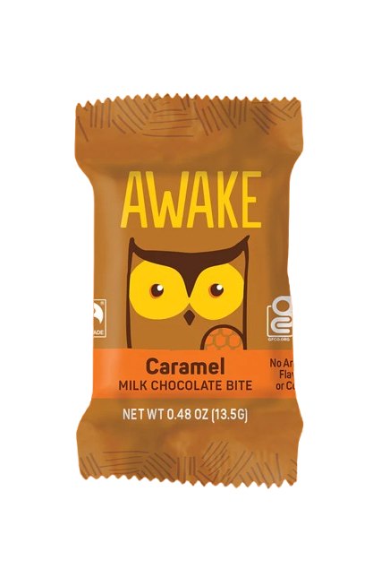 Awake Chocolate - Caramel Milk Chocolate, 13.5 g — Goodness Me!