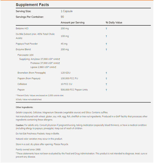 NOW - Super Enzymes, 90 capsules