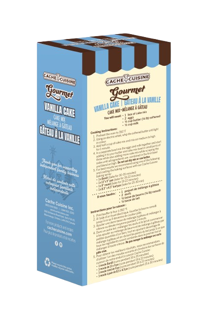 Cache Cuisine - Gourmet Vanilla Cake Mix, 454 g