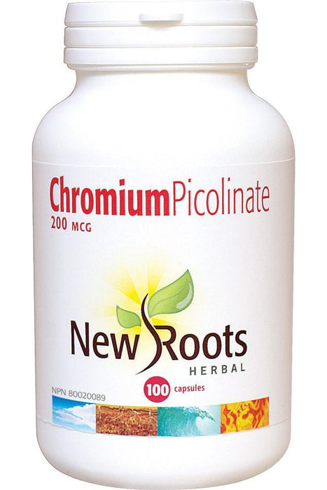 New Roots Herbal - Chromium Picolinate 200mcg, 100 capsules