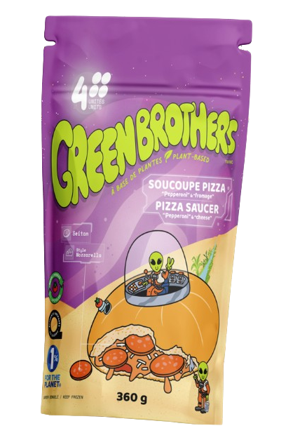 Green Brothers - Pizza Saucer Plant-Based Pepperoni & Cheese, 360 g