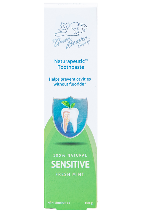 Green Beaver - Naturapeutic Sensitive Toothpaste - Fresh Mint, 100 g