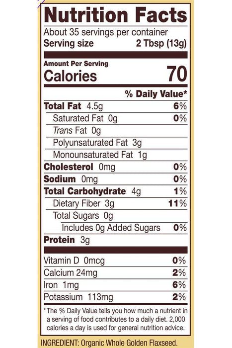 Bob's Red Mill - Organic Golden Flaxseed Meal, 453 g