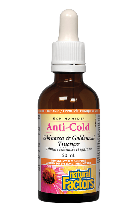 Natural Factors - Anti-Cold Echinacea & Goldenseal Tincture, 50ml