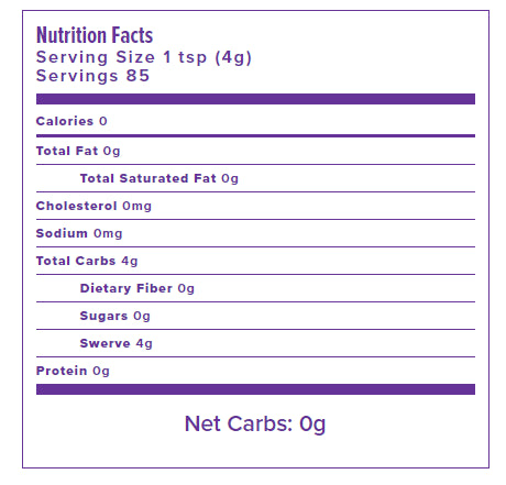 Swerve - Sugar Replacement Granular, 340 g