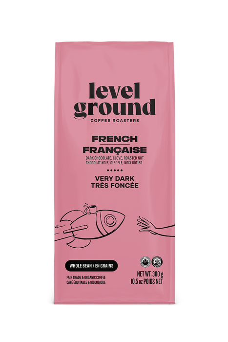 Level Ground Trading Ltd. - French Dark Roast - Whole Bean, 300 g