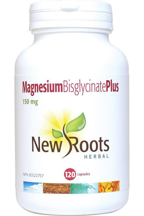 New Roots Herbal - Magnesium Bisglycinate Plus - 150mg - 120 Capsules