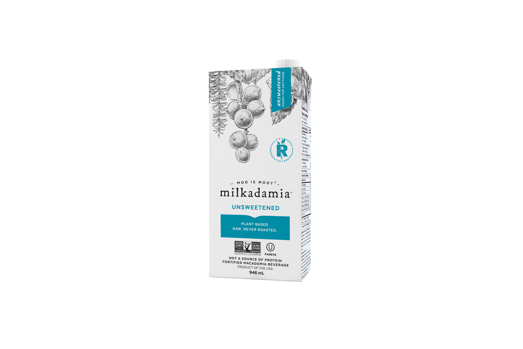 Milkadamia - Nut Milk, Unsweetened, 946ml