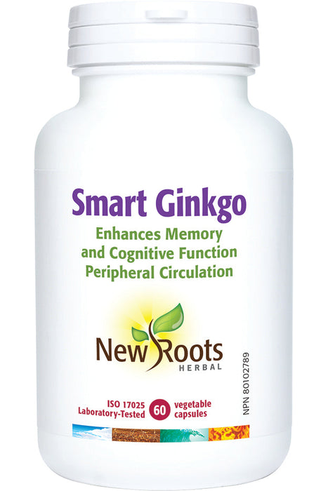 New Roots Herbal - Smart Ginkgo, 60 Caps