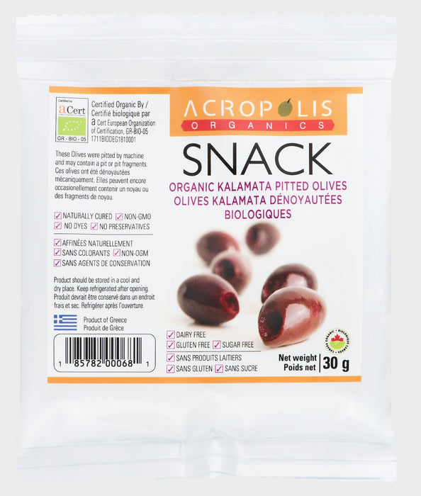 Acropolis Organics - Organic Kalamata Pitted Olives, 30 g