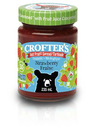 Crofter's Food Ltd Org Just Fruit Strawberry Spread 235 mL