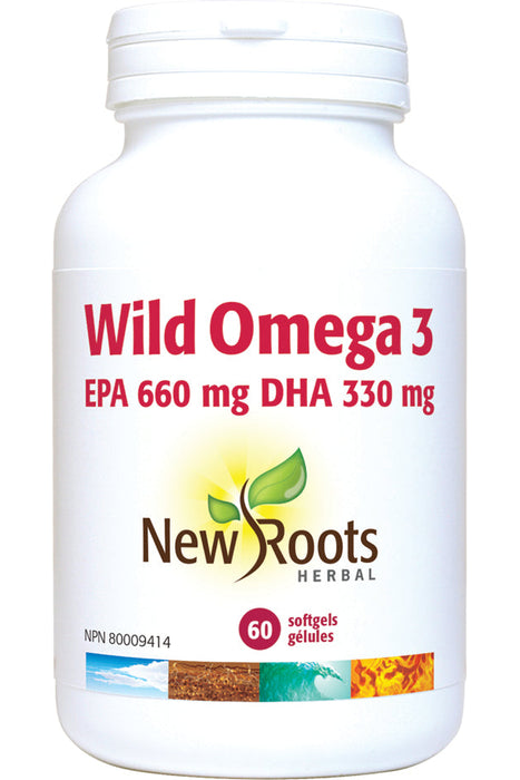 New Roots Herbal - Wild Omega 3 660:330, 60 SG