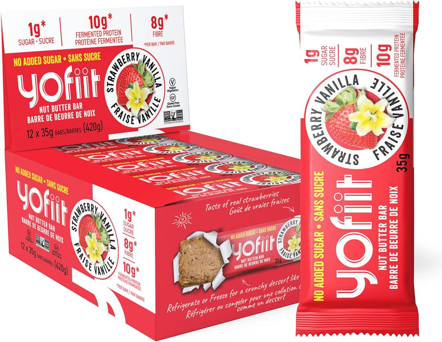 YoFiit - Keto Bar- Strawberry Vanilla, 35 g