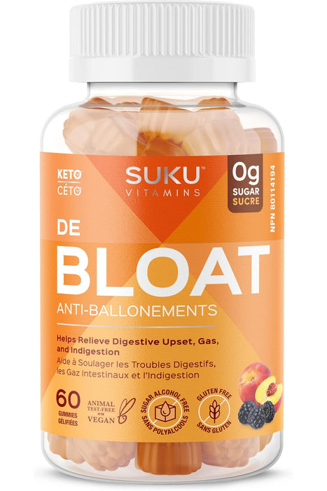 SUKU Vitamins - De Bloat, 60 Gummies