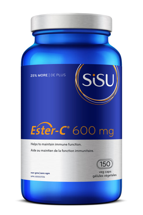 Sisu - Ester-C  600mg, 150 Cap - Bonus