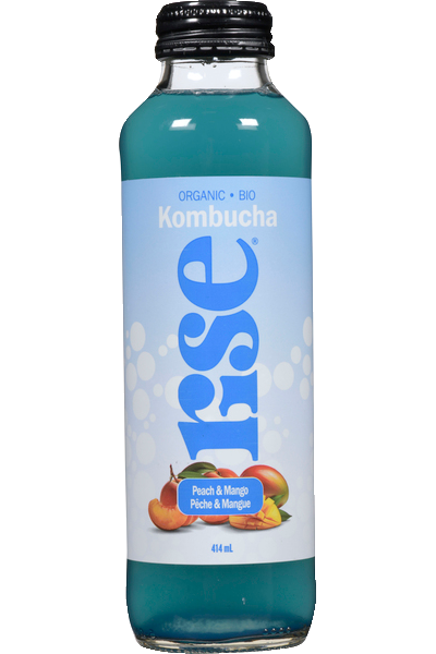 Rise Kombucha - Peach & Mango, 414 mL