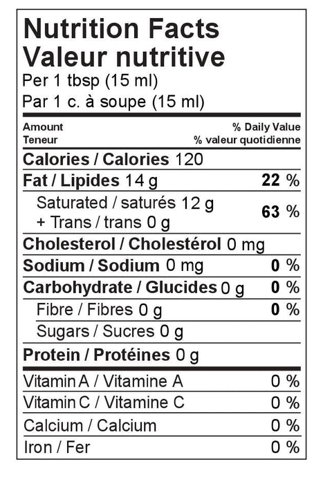 Naked and Coconuts - Organic Virgin Coconut Oil, 444 mL