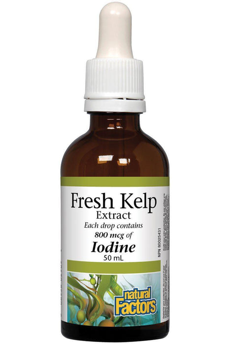 Natural Factors - Liquid Iodine Fresh Kelp Extract, 50ml