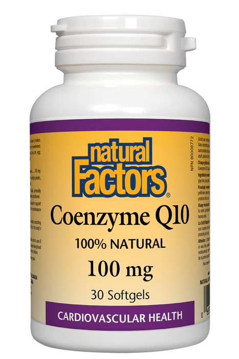 Natural Factors - Coenzyme Q10 - 100mg, 30 softgels