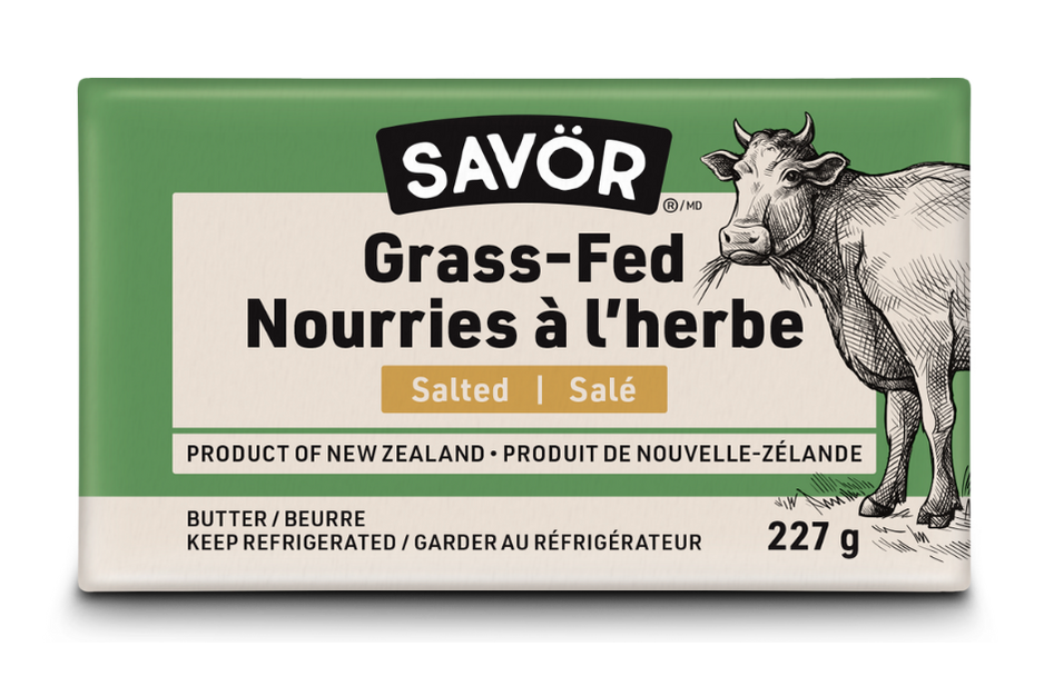 Savor - New Zealand Grass-Fed Butter - Salted, 227 g