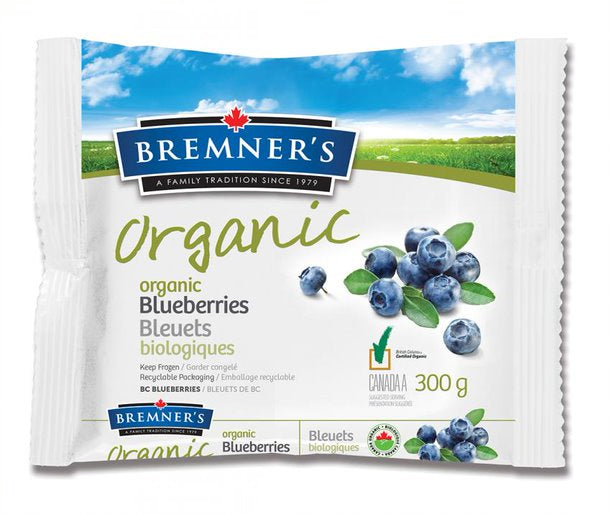 Bremner's Organic - Organic Blueberries, 300 g