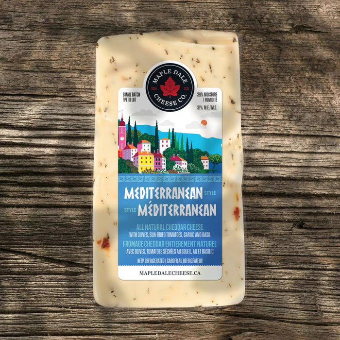 Maple Dale Cheese Co. - Mediterranean Cheddar Cheese, 250 g