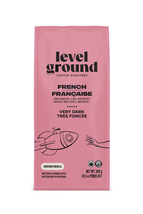 Level Ground Trading Ltd. - French Dark Roast - Ground, 300 g