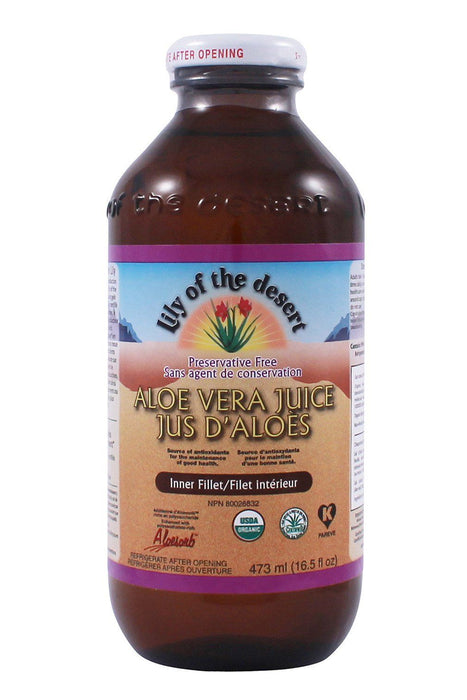 Lily of the Desert - Preservative Free Inner Fillet Aloe Juice, 473ml