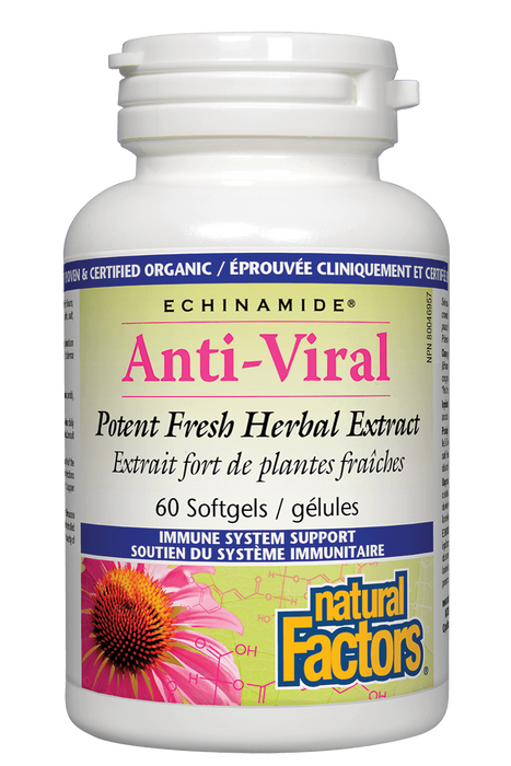 Natural Factors - Echinamide® Anti-Viral Fresh Herbal Extract, 60 softgels