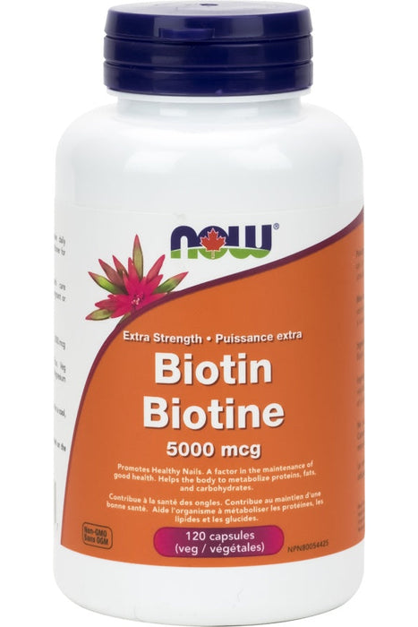 NOW Biotin 5000mcg 120 vcaps