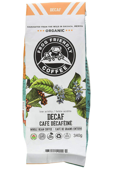 Frog Friendly Coffee - Wild Whole Decaf Roast, 340 g
