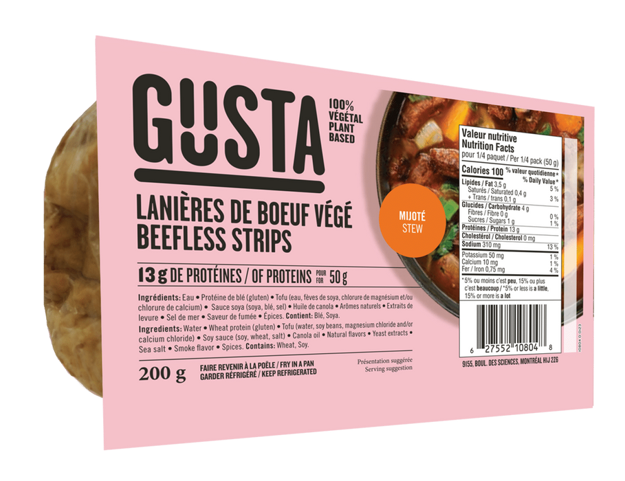 Gusta - Beefless Strips, 200 g
