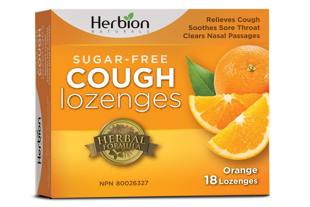 Herbion - Orange Cough Lozenges, 18 Count