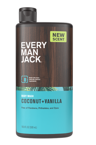 Every Man Jack - Body Wash - Coconut + Vanilla, 500 mL