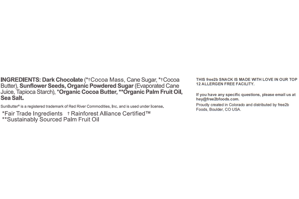 Free2b - Sun Cups Dark Chocolate, 42 g