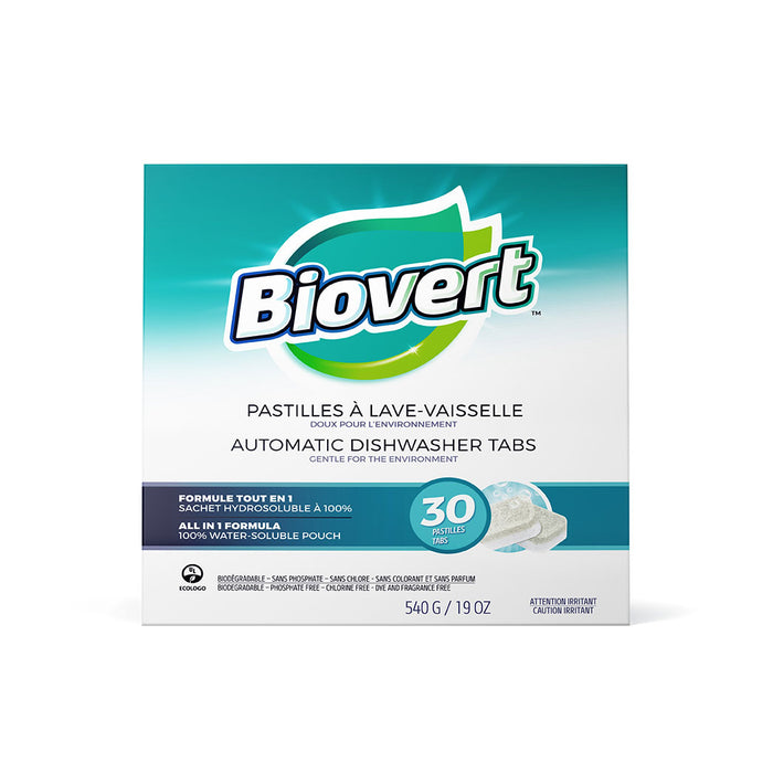 Biovert - Automactic Dishwasher Tabs, 30ct