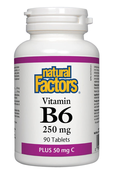 Natural Factors - Vitamin B6 with Vitamin C, 90 tablets