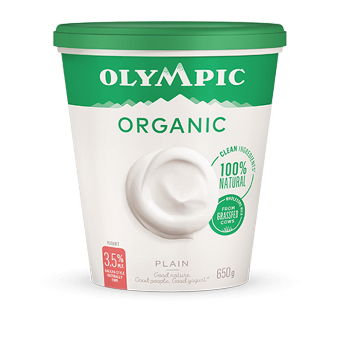 Olympic - Organic Plain Yogurt 3.5% MF, 650 g