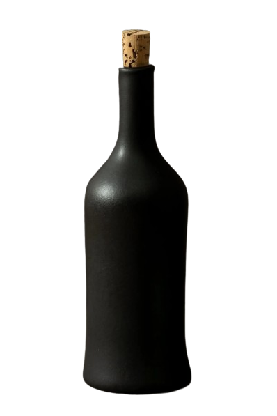 Gharyan Stoneware - Stoneware Oil Bottle Brutto - Black, Each