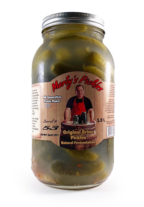 Marty's Pickles - Marty's Pickles - Original Brine Dill Pickles - Garlic, 1.9 L