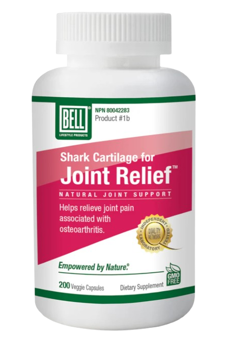 Bell - Shark Cartilage For Joint Relief, 200 Capsules