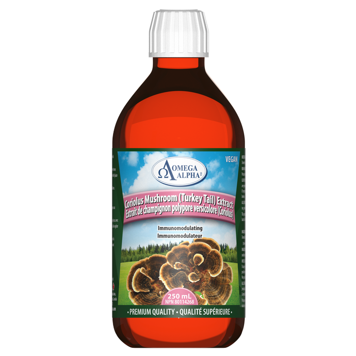 Omega Alpha - Coriolus (Turkey Tail) Extract, 250 mL