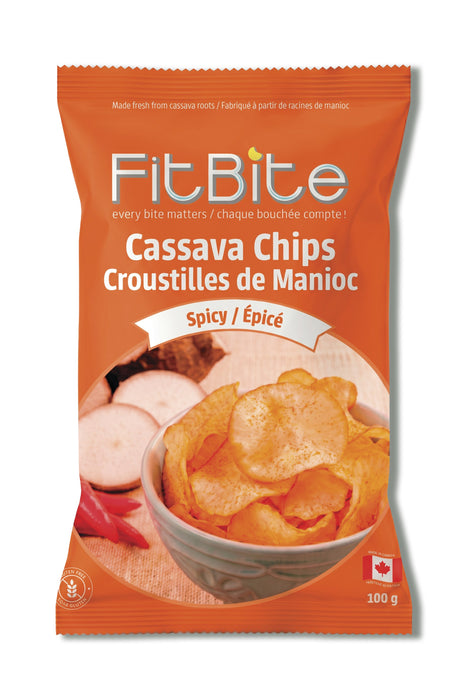 Fitbite - Cassava Chips, Spicy, 100 g